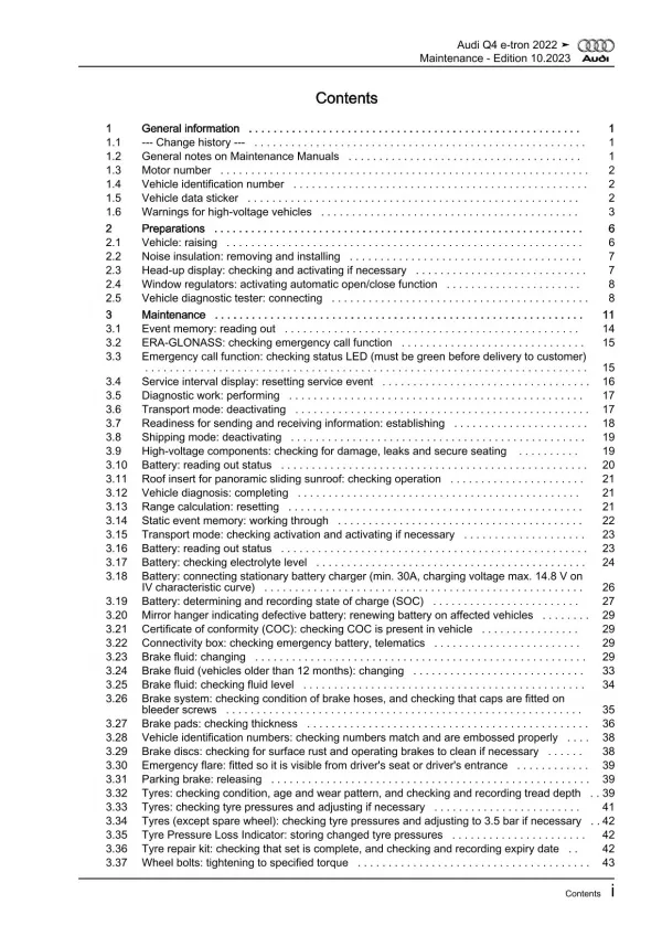 Audi Q4 e-tron type F4 from 2021 maintenance repair workshop manual eBook pdf