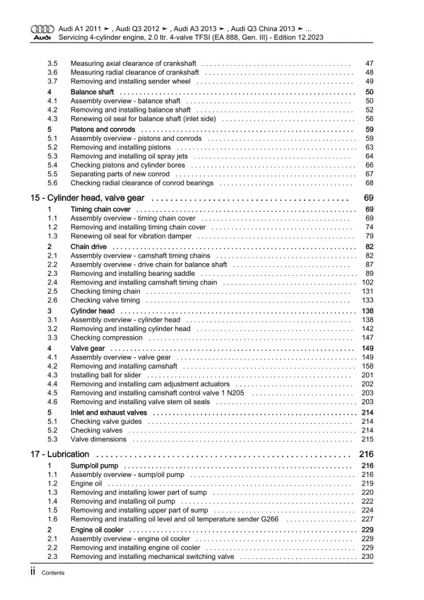 Audi Q3 F3 from 2018 servicing petrol engines 170-310 hp repair manual eBook