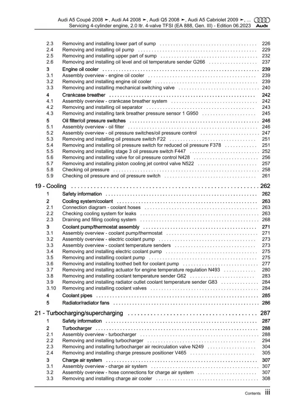 Audi Q5 FY 2016-2020 servicing petrol engines 125-367 hp repair manual eBook