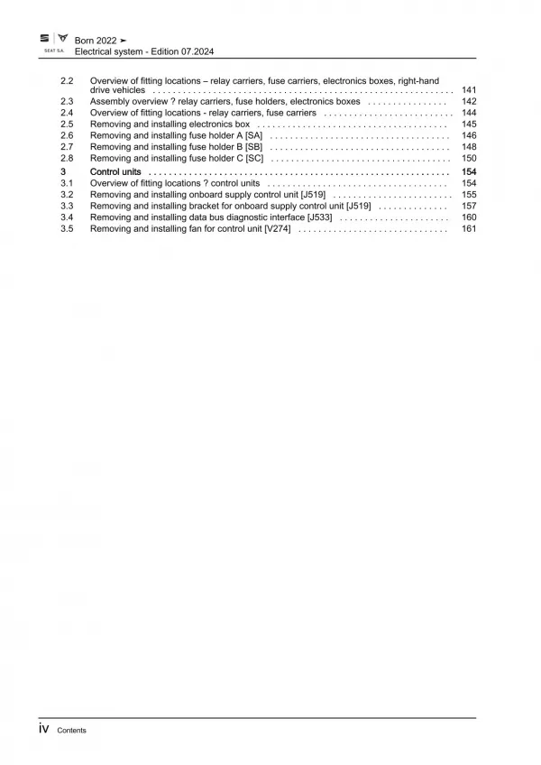 Cupra Born type K1 from 2021 electrical system repair workshop manual eBook
