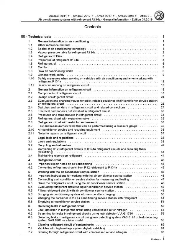 VW Bora 1J (98-06) air conditioning systems refrigerant R134a repair manual pdf