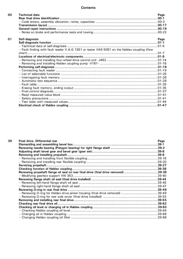 VW Bora type 1J 1998-2006 5-6 speed manual gearbox 02M 02Y 02D repair manual pdf