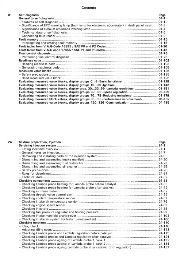VW Bora 1J 1998-2006 motronic injection ignition system 170 hp repair manual pdf