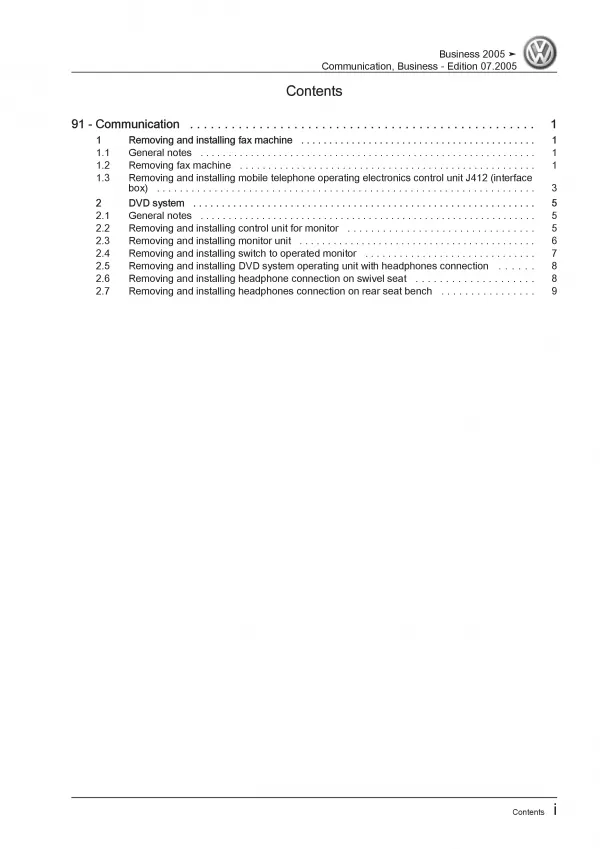 VW Bus T5 2003-2009 communication radio navigation repair workshop manual eBook