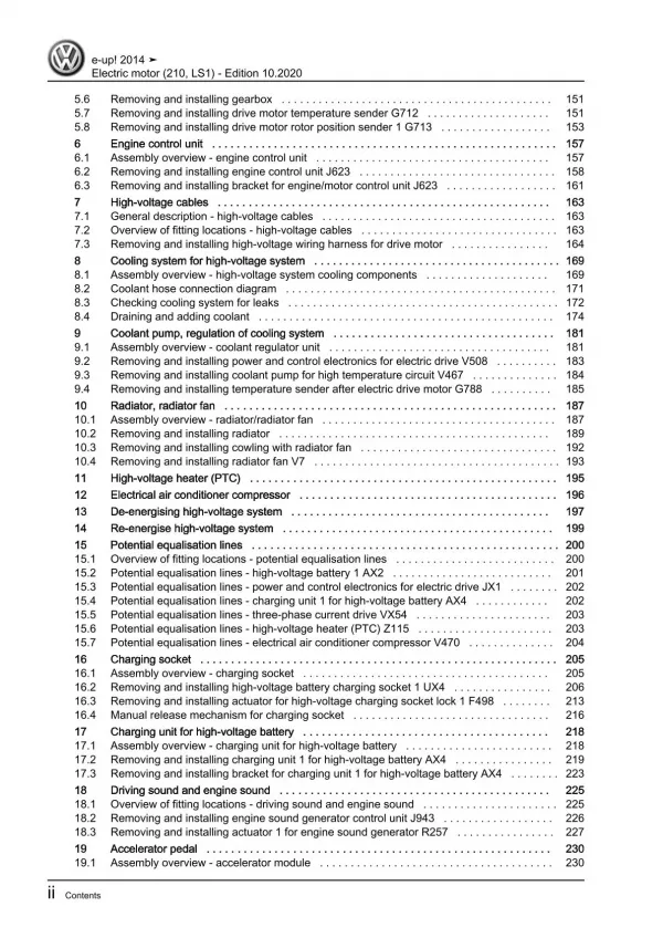 VW eUp! type BL1 2013-2016 electric drive 82 hp repair workshop manual pdf ebook