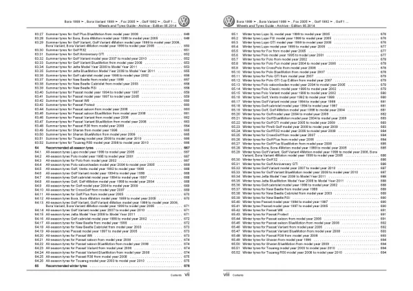 VW Fox type 5Z 2005-2012 wheels and tyres archive repair workshop manual pdf