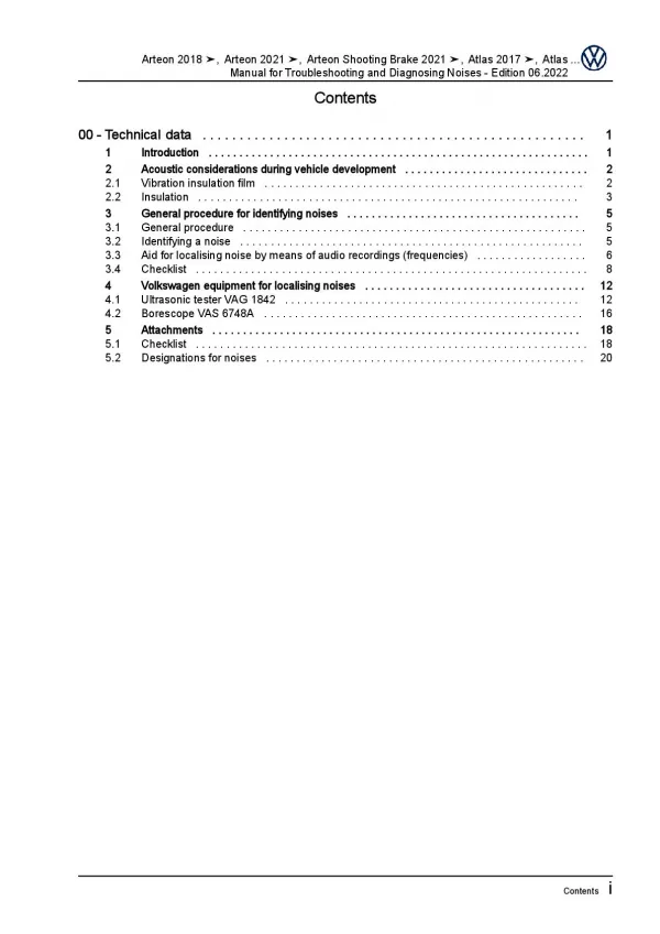 VW Golf 6 1K 5K (08-12) troubleshooting diagnosing noises repair workshop manual