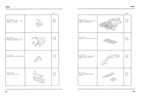 VW Jetta type 16E 19E 1984-1992 body repairs workshop repair manual pdf ebook