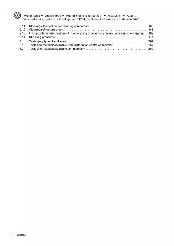VW Jetta BU from 2021 air conditioning systems refrigerant R1234yf manual pdf