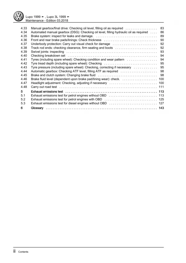 VW Lupo GTI 1998-2006 maintenance repair workshop manual pdf eBook download file
