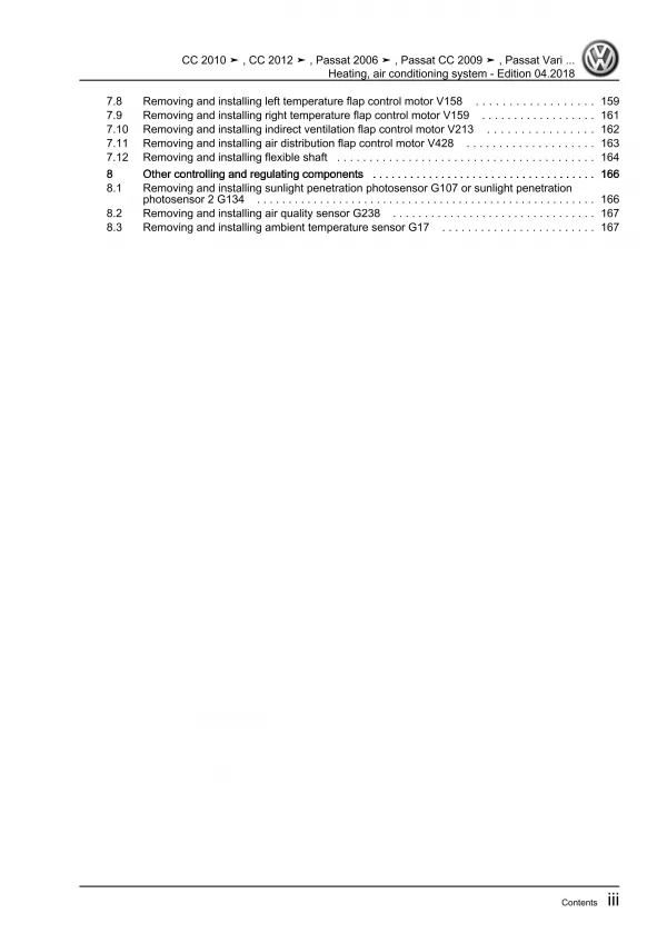 VW Passat 6 type 3C 2004-2010 heating air conditioning system repair guide eBook