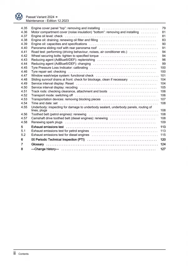 VW Passat 9 type CJ from 2023 maintenance repair workshop manual download eBook