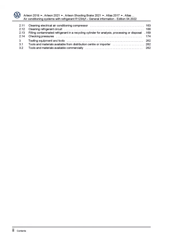 VW Scirocco 14-17 air conditioning systems refrigerant R1234yf manual pdf eBook