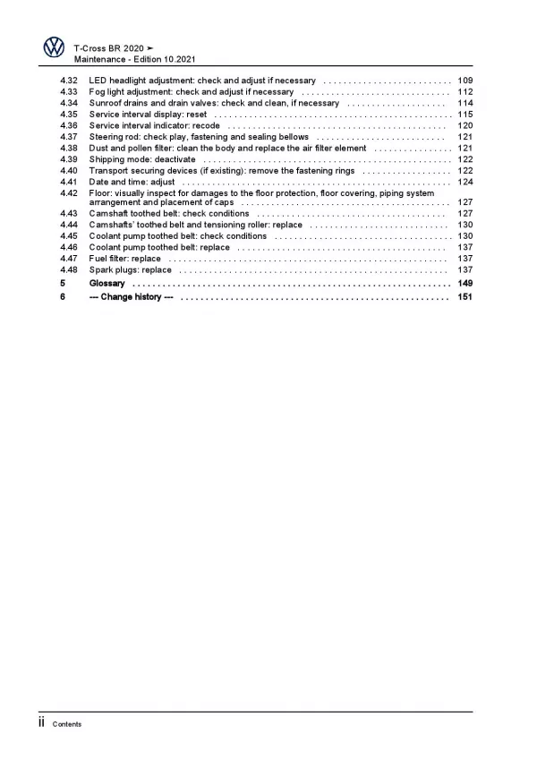 VW T-Cross BR type C1 from 2019 maintenance repair workshop manual pdf ebook