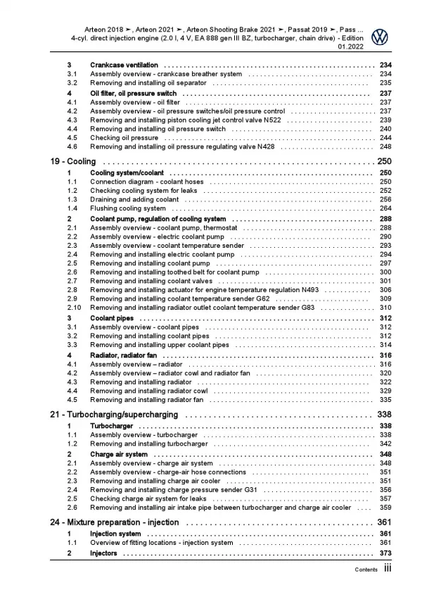 VW T-Roc A1 D1 2017-2023 4-cyl. 2.0l petrol engines 180-200 hp repair manual pdf