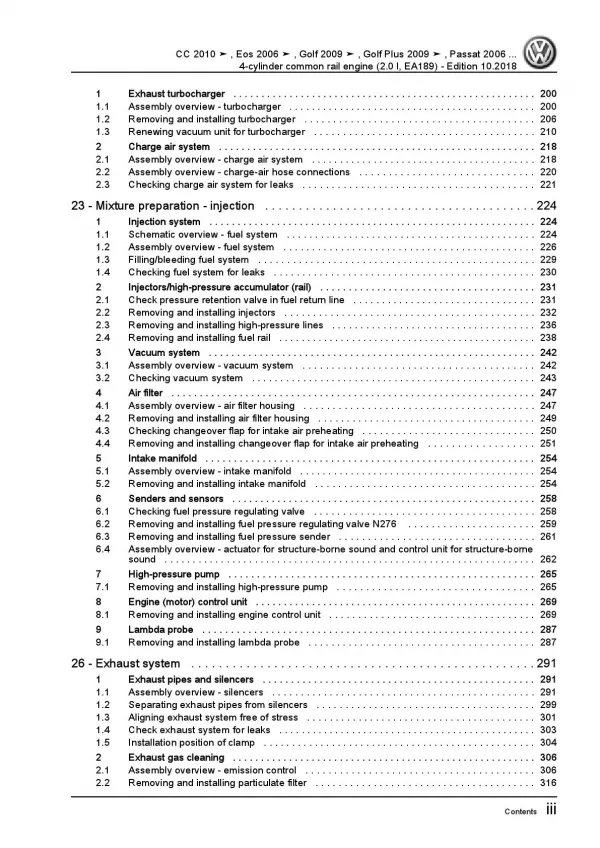 VW Tiguan 5N 2007-2016 4-cyl. 2.0l diesel engines 110-170 hp repair manual pdf