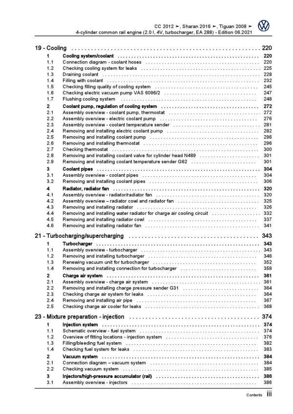 VW Tiguan 5N 2007-2016 4-cyl. 2.0l diesel engines 110-183 hp repair manual pdf