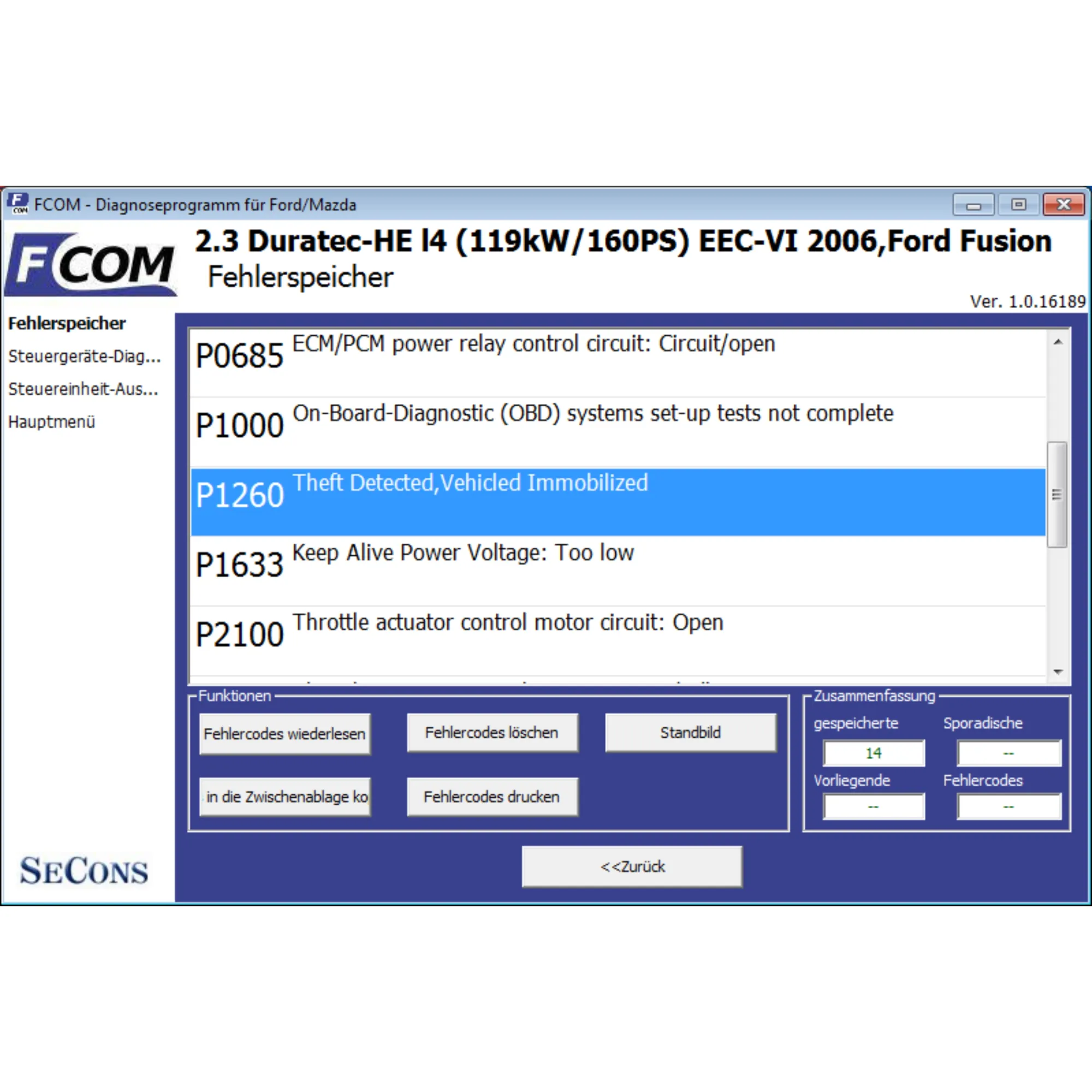 Fcom 5000 FCOM (für Ford) - OBD-Scanner, Kfz-Messgeräte