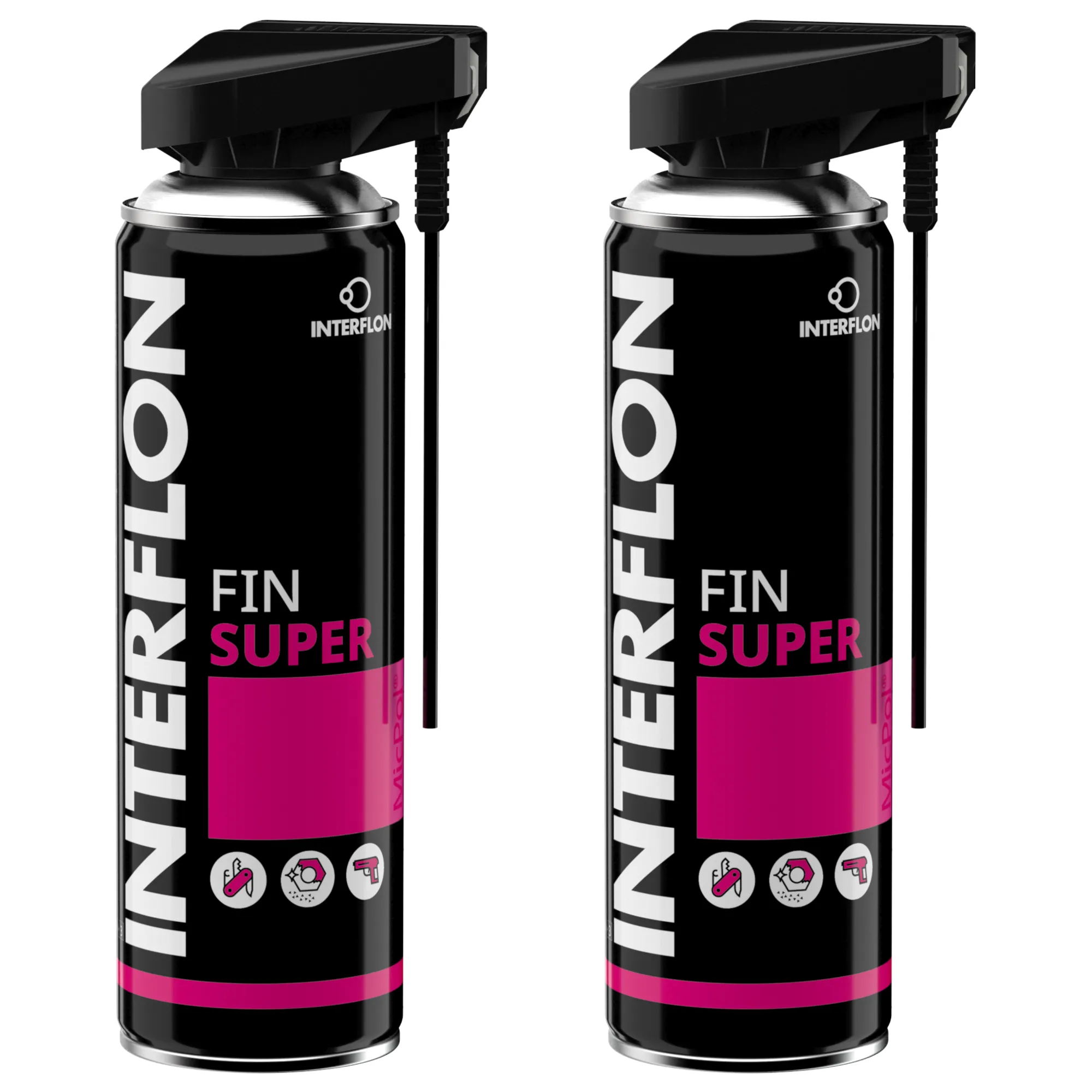 Interflon Fin Super 2x 300ml Multifunktionsöl Kriechöl Trockenschmierstoff Spray