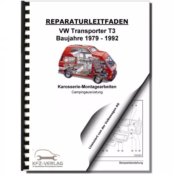 VW Transporter T3 (79-92) Karosserie Innen und Außen Camping Reparaturanleitung