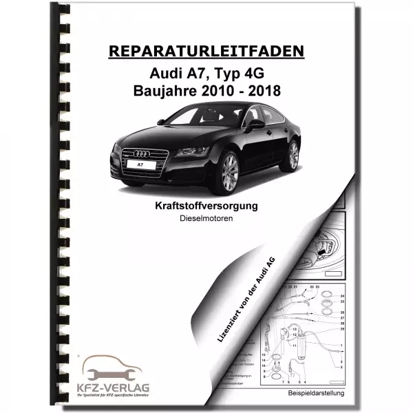 Audi A7 Typ 4G 2010-2018 Kraftstoffversorgung Dieselmotoren Reparaturanleitung