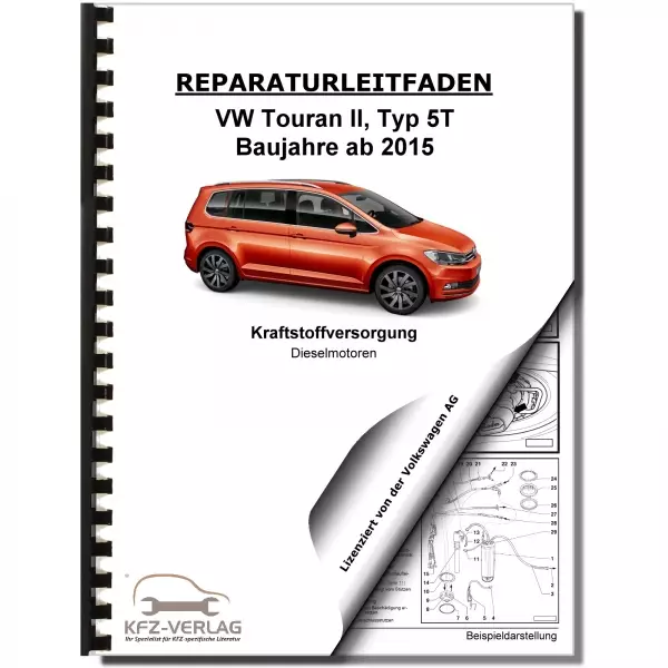 VW Touran Typ 5T ab 2015 Kraftstoffversorgung Dieselmotoren Reparaturanleitung