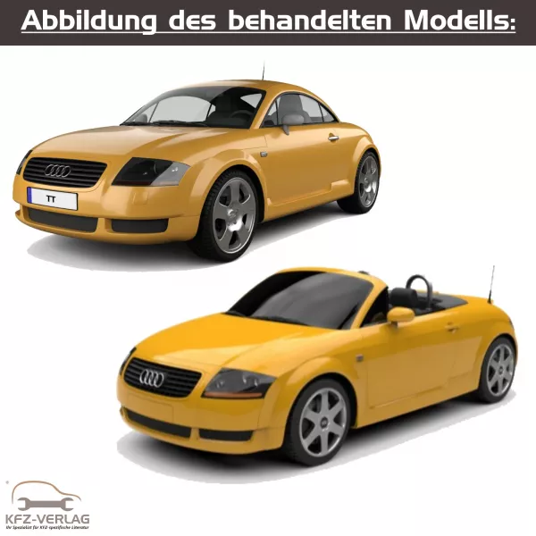 Audi TT - Typ 8N, 8N3, 8N9 - Baujahre 1998 bis 2006 - Fahrzeugabschnitt: Karosserie-Montagearbeiten Außen - Reparaturanleitungen zur Reparatur in Eigenregie für Anfänger, Hobbyschrauber und Profis.