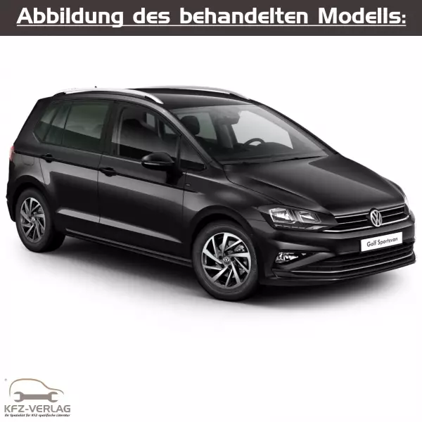 VW Golf VII Sportsvan - Typ AN - Baujahre ab 2018 - Fahrzeugabschnitt: Karosserie-Montagearbeiten Innen - Reparaturanleitungen zur Reparatur in Eigenregie für Anfänger, Hobbyschrauber und Profis.