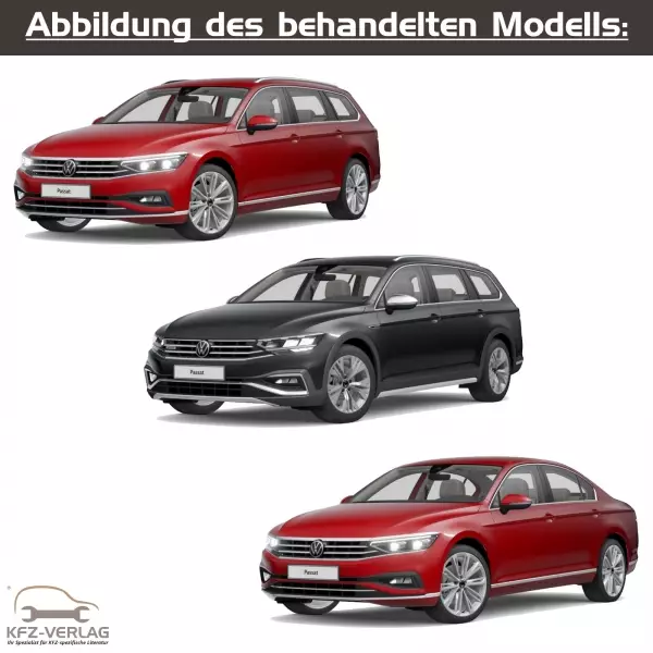 VW Passat VIII - Typ 3G - Baujahre ab 2019 - Fahrzeugabschnitt: Dieselmotor, Turbodiesel, TDI, Common Rail, Vorglühanlage - Reparaturanleitungen zur Reparatur in Eigenregie für Anfänger, Hobbyschrauber und Profis.