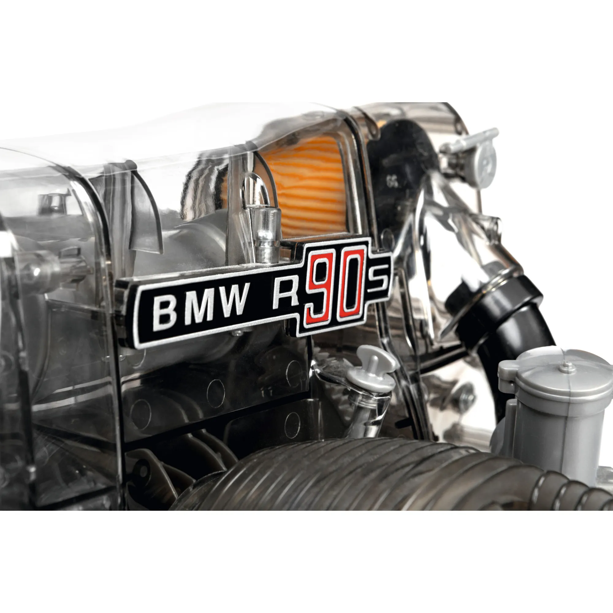 Der BMW R90S Boxermotor mit einem Maßstab von 1:2, bestehen