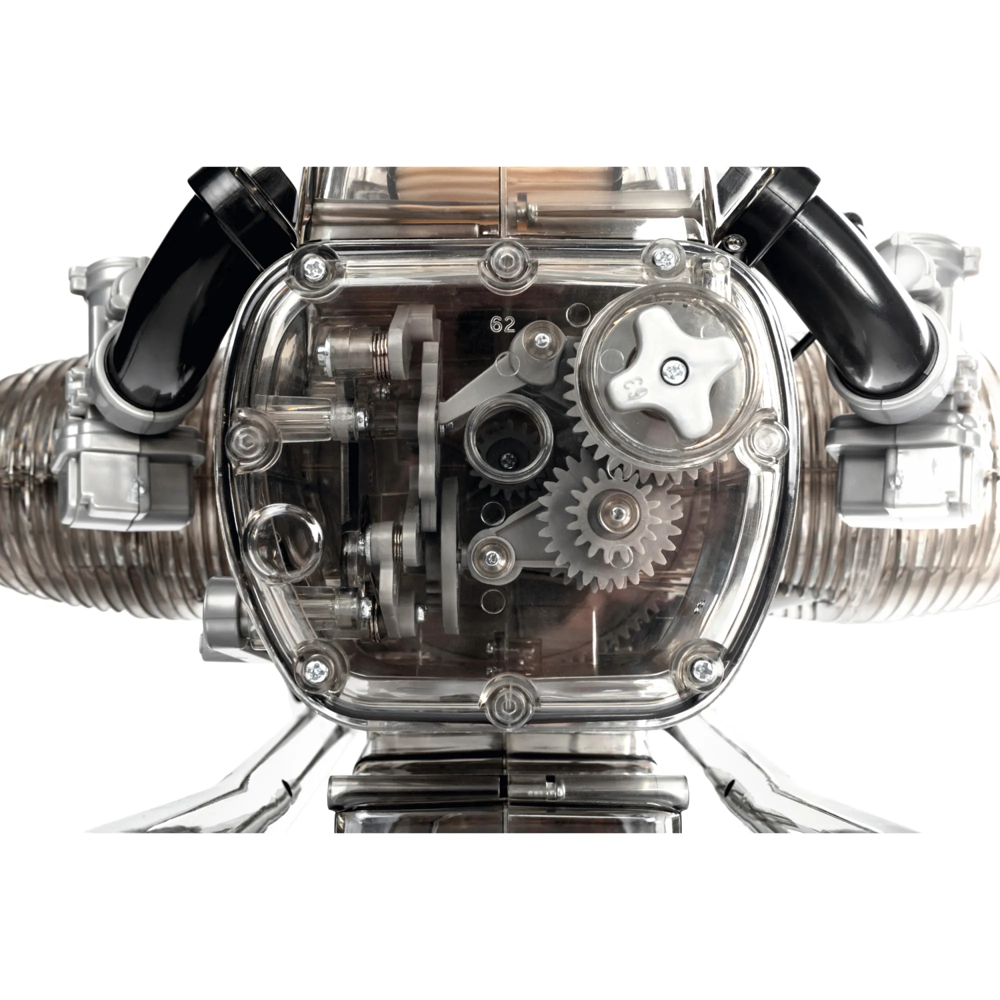 Der BMW R90S Boxermotor mit einem Maßstab von 1:2, bestehen