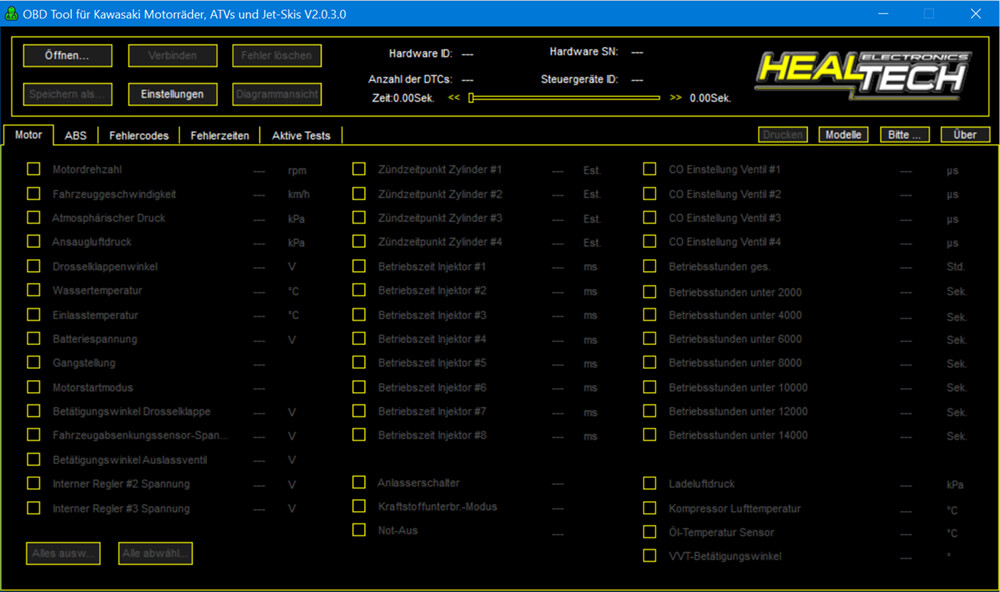 OBD Tool für Kawasaki