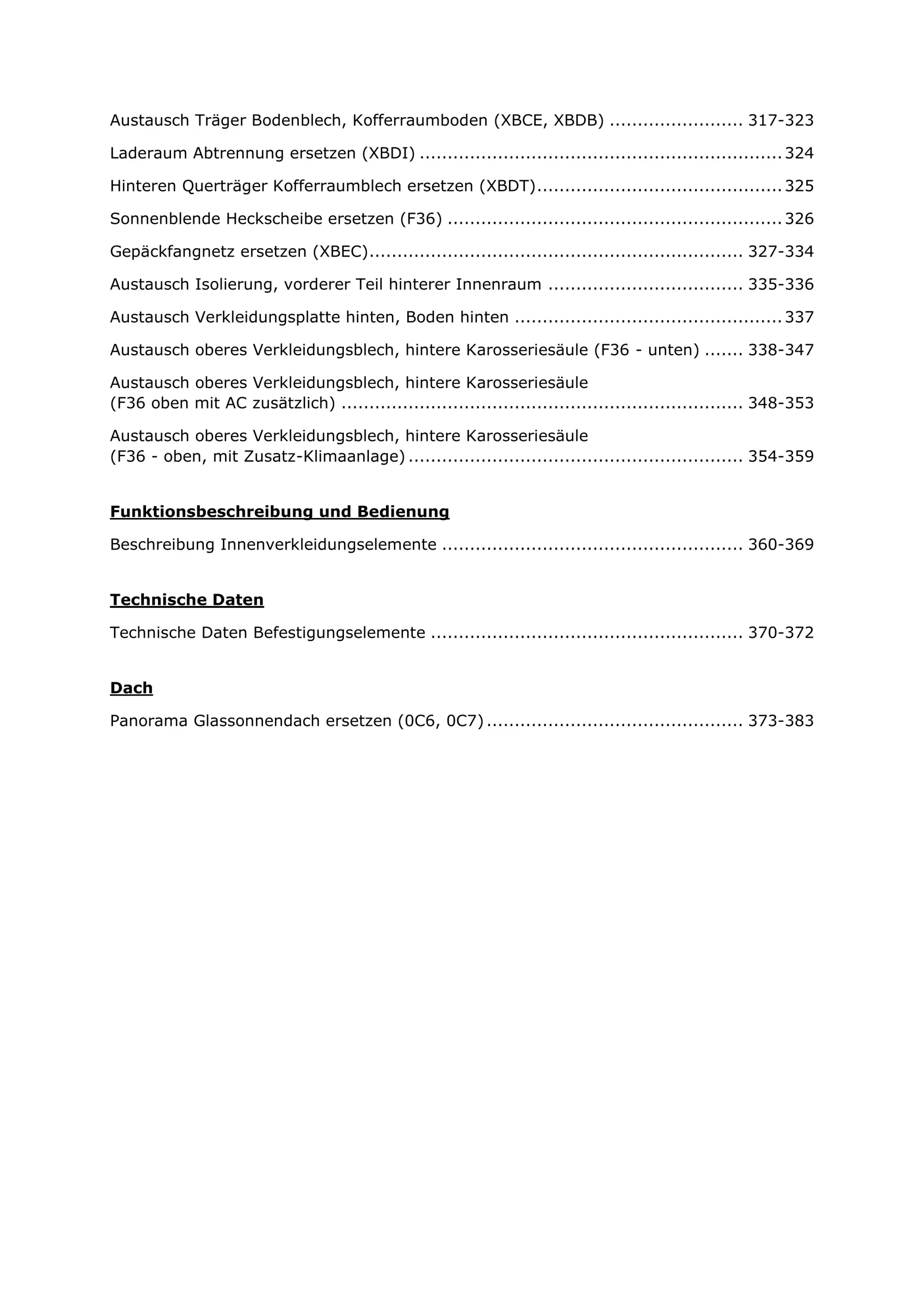 Opel Movano B X62 2010-2020 Karosserie Anbauteile Verkleidung Reparaturanleitung