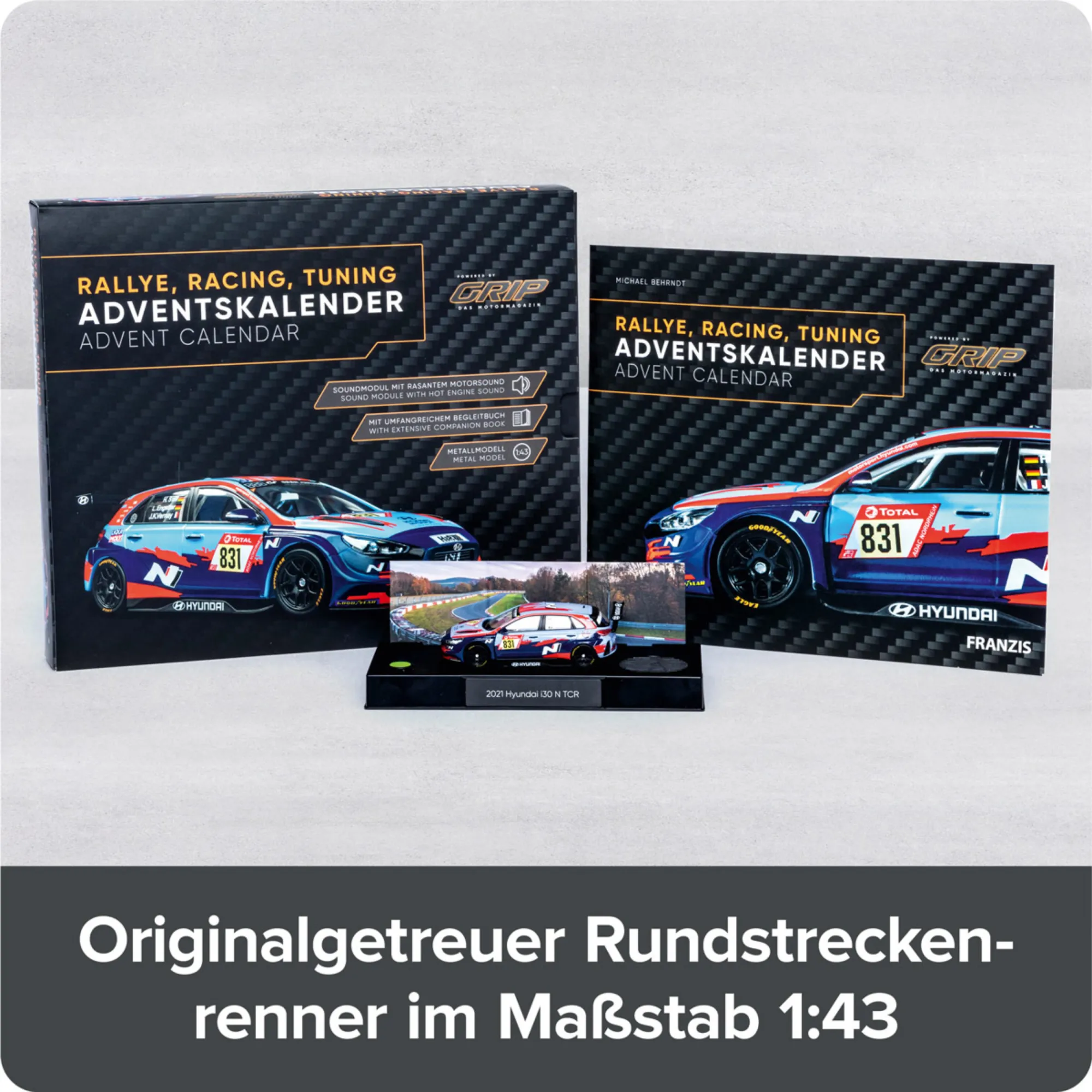 Rallye, Racing, Tuning Adventskalender Advent Calendar by GRIP Franzis Verlag