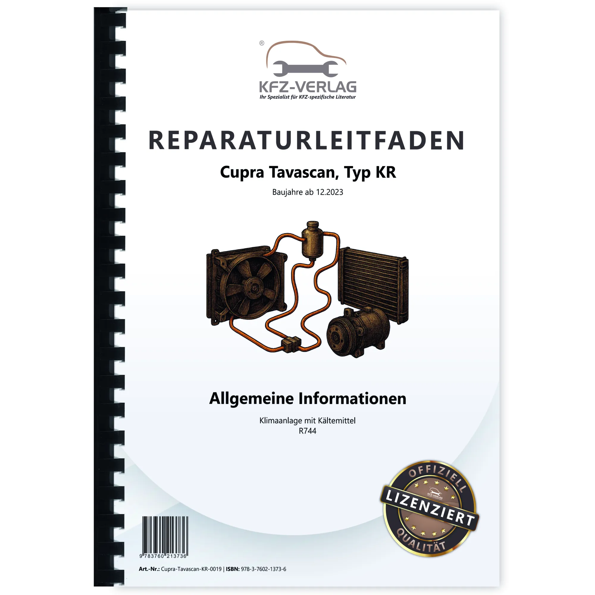 Cupra Tavascan Typ KR ab 2023 Klimaanlagen Kältemittel R744 Reparaturanleitung