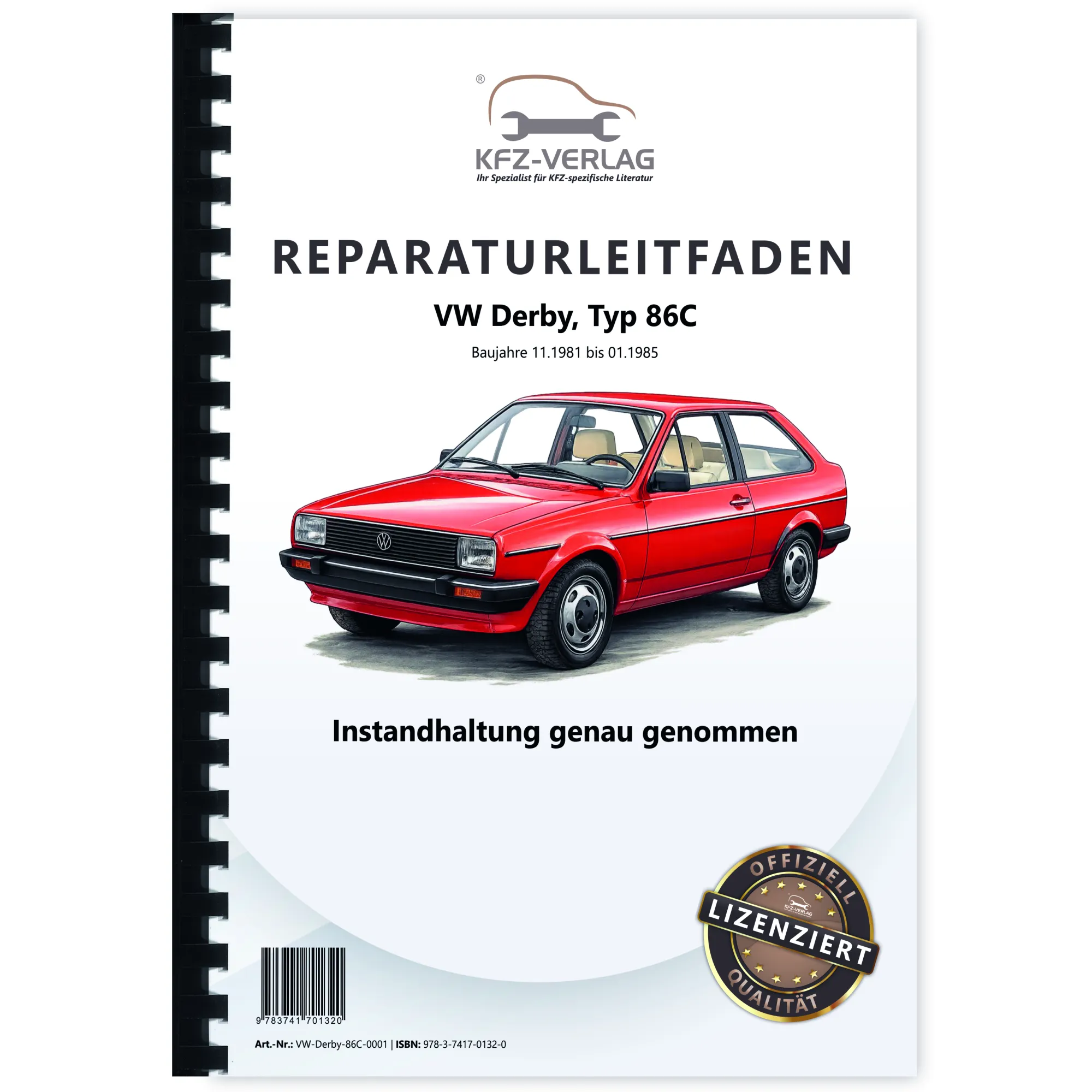 VW Derby Typ 86C 1981-1985 Instandhaltung Inspektion Wartung Reparaturanleitung