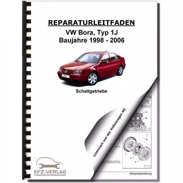 VW Bora Typ 1J (98-06) 5 Gang Schaltgetriebe Kupplung 02K Reparaturanleitung