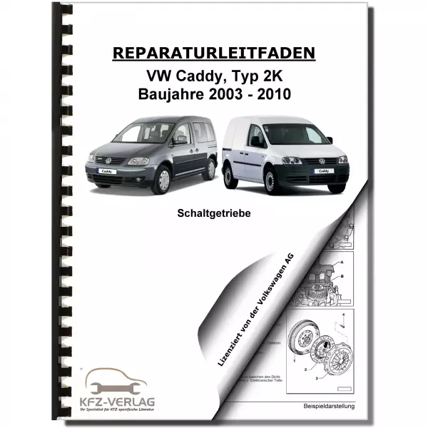 VW Caddy Typ 2K 2003-2010 5 Gang Schaltgetriebe 0A4 Kupplung Reparaturanleitung