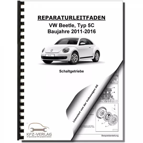 VW Beetle Typ 5C (11-16) 6 Gang Schaltgetriebe 0AJ Kupplung Reparaturanleitung