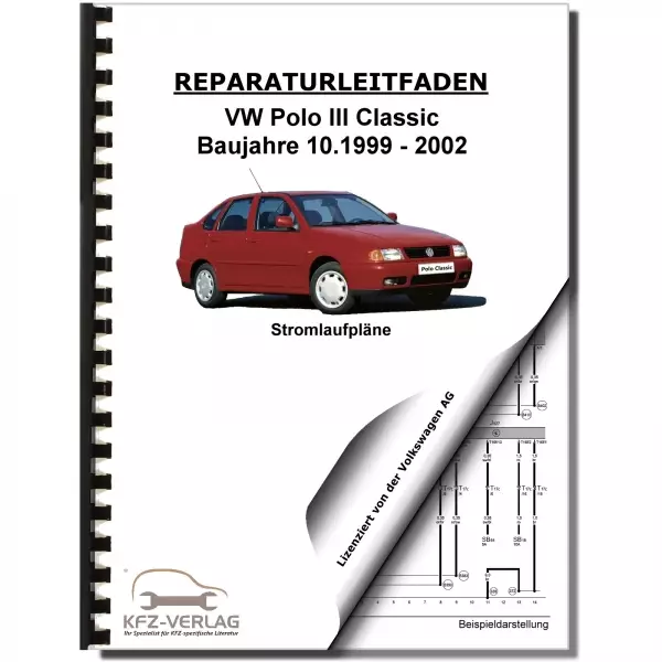 VW Polo Classic 6V (95-99) Schaltplan Stromlaufplan Verkabelung Elektrik Pläne