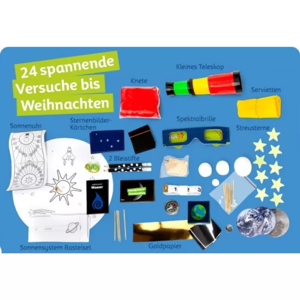 Astronomie Adventskalender mit der Maus Kinder Spaß Franzis Verlag