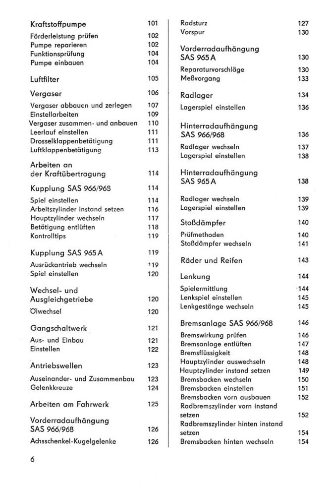 Ich fahre einen Saporoshez 965A/966/968/968A Kontroll-/Reparaturtipps Transpress