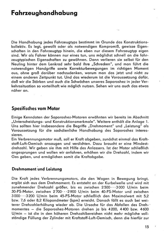 Ich fahre einen Saporoshez 965A/966/968/968A Kontroll-/Reparaturtipps Transpress