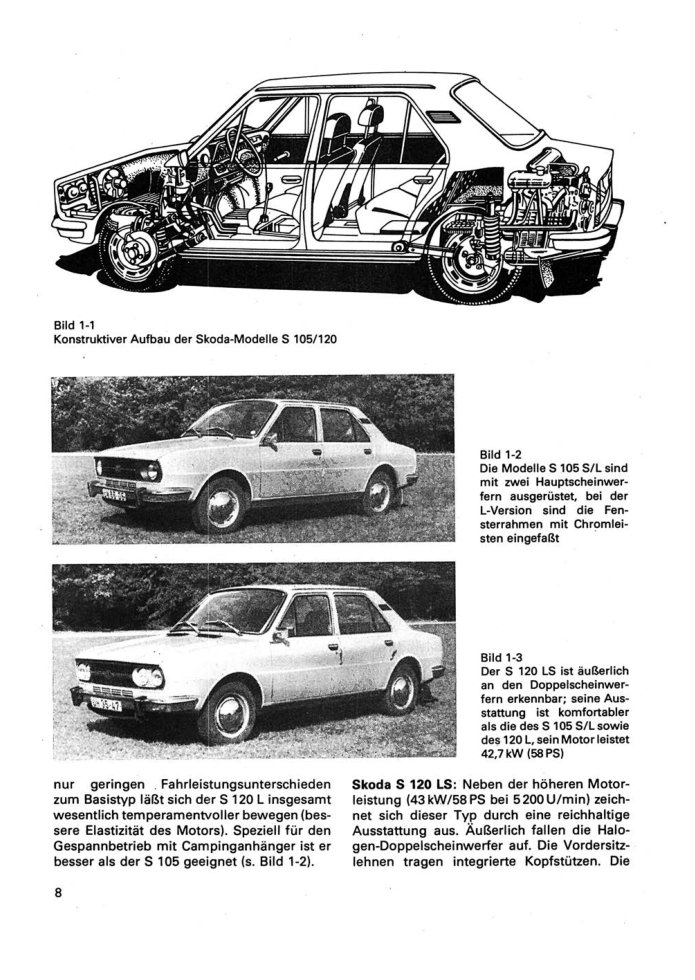 Ich fahre einen Skoda S100/105/110/120 S/L/R/LS/GLS Reparaturtipps Transpress