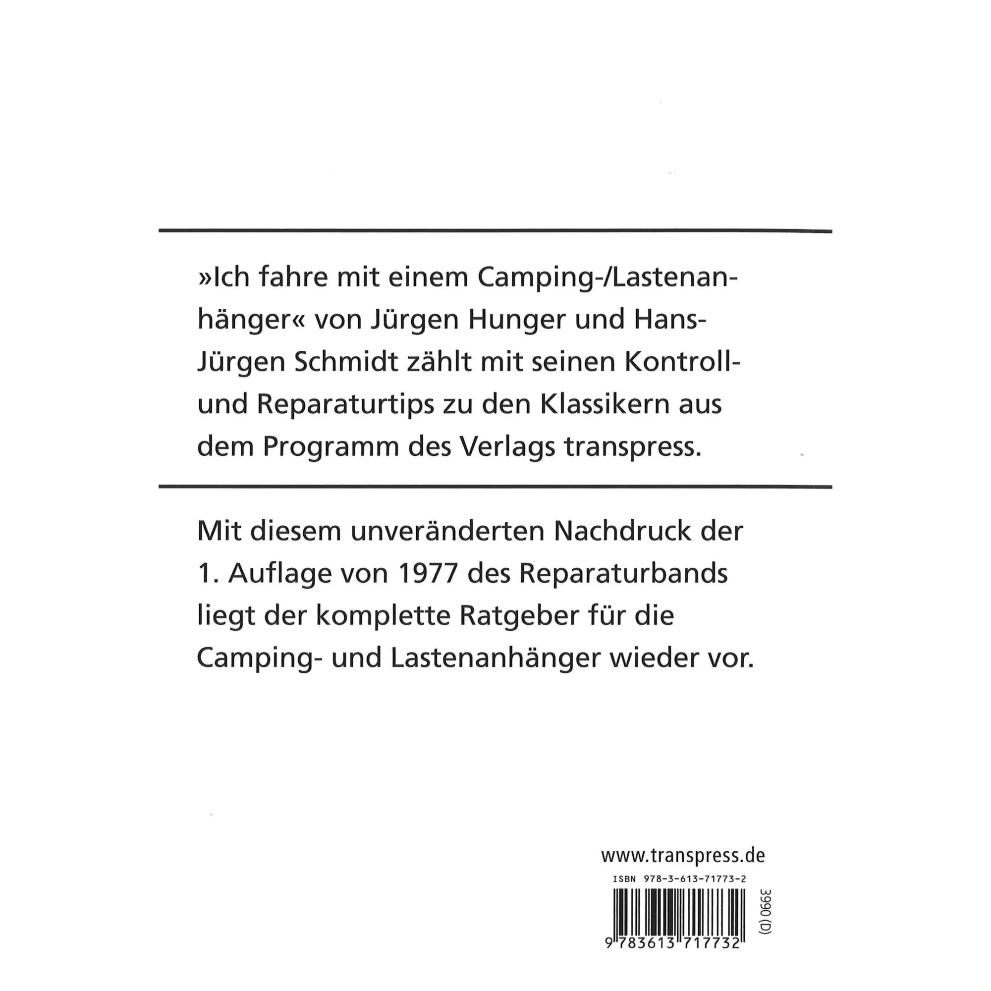 Die Buchreihe: Ich fahre mit einem - Camping-/ Lastenanhaenger