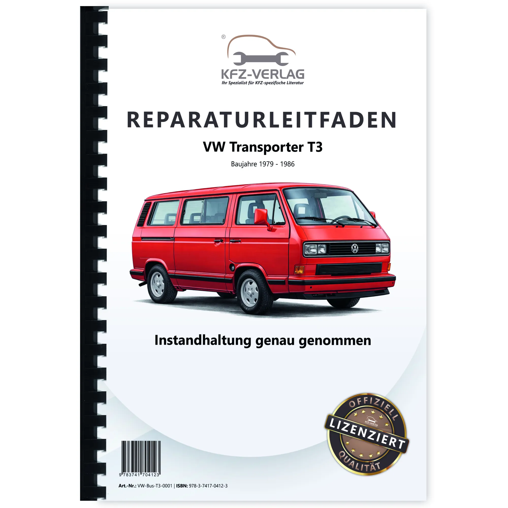 VW Transporter T3 1979-1985 Instandhaltung Inspektion Wartung Reparaturanleitung