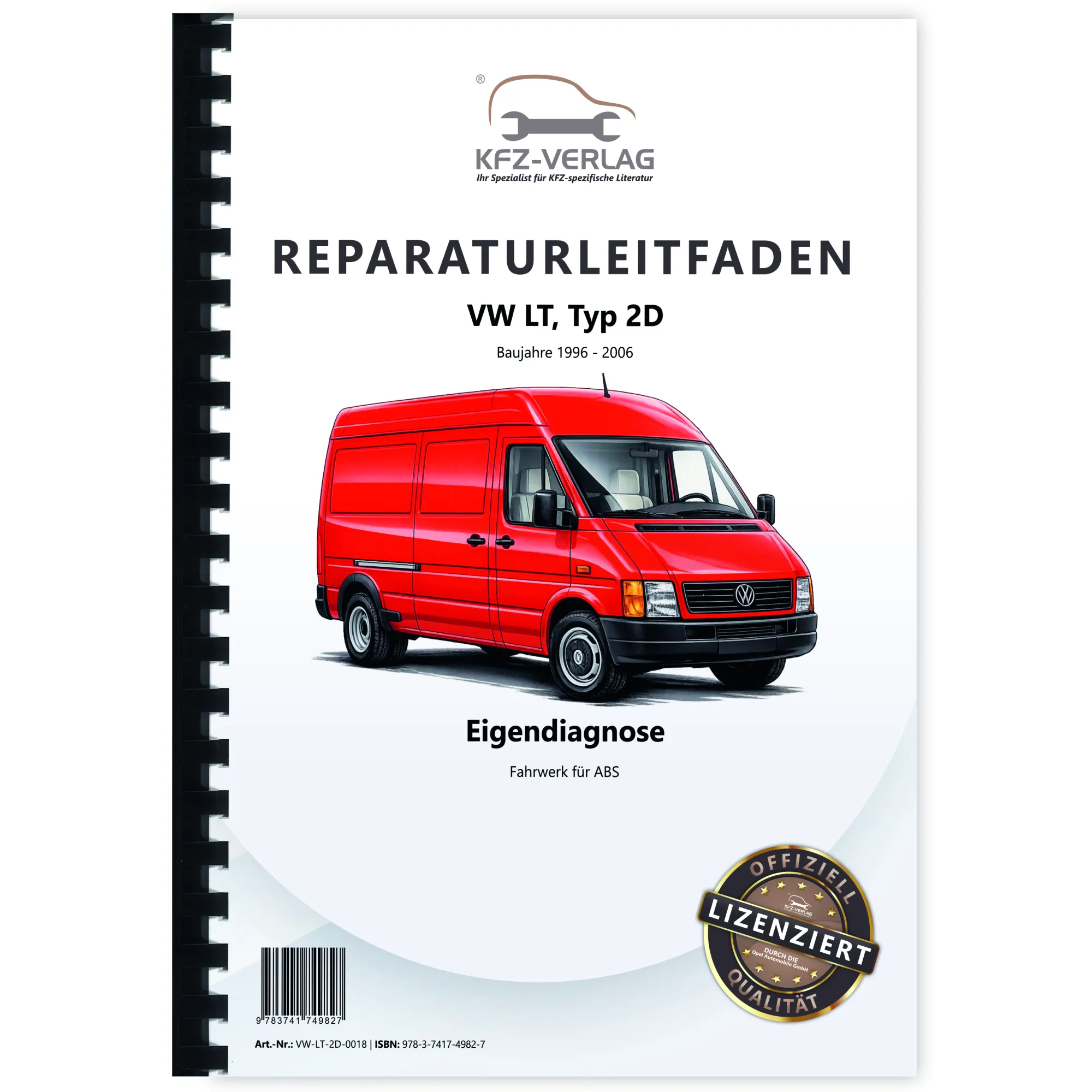 VW LT Typ 2D 1996-2006 Eigendiagnose Fahrwerk Bremsen Reparaturanleitung
