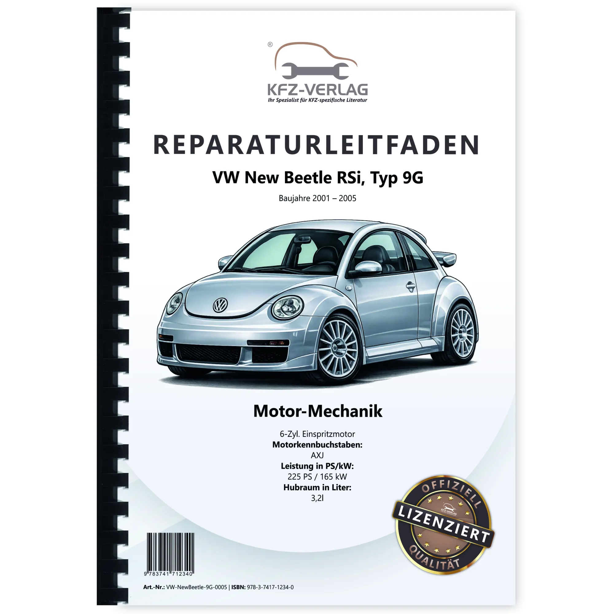 VW New Beetle RSi (01-05) 6-Zyl. Benzinmotor 225 PS Mechanik Reparaturanleitung