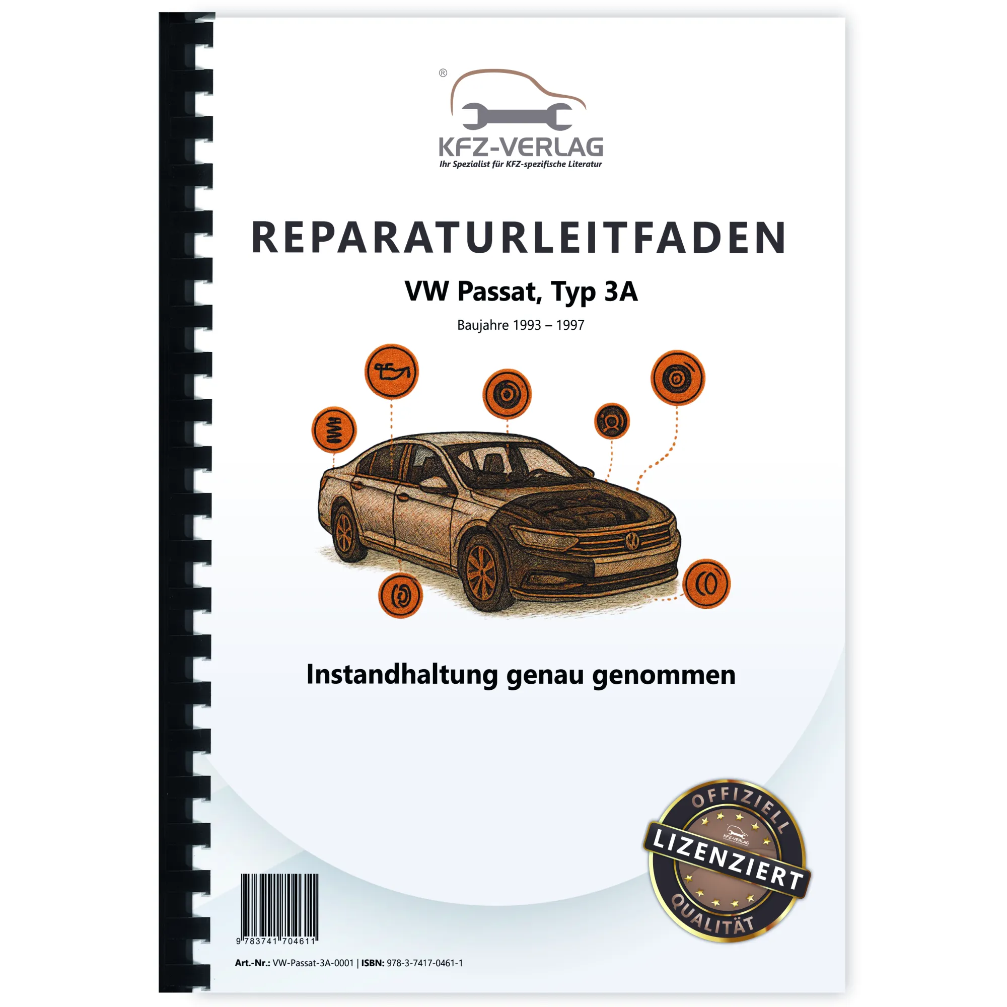 VW Passat 4 3A 1993-1997 Instandhaltung Inspektion Wartung Reparaturanleitung