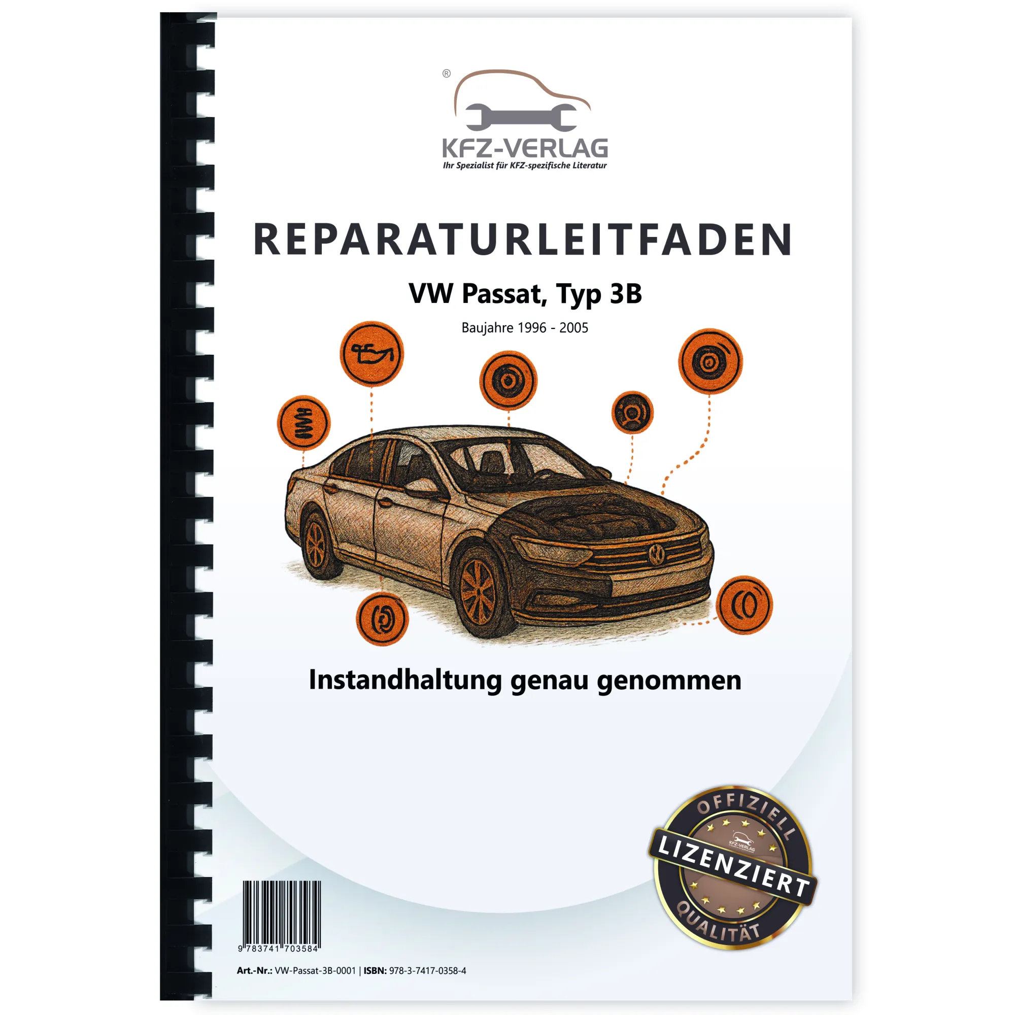 VW Passat 5 3B 1996-2005 Instandhaltung Inspektion Wartung Reparaturanleitung
